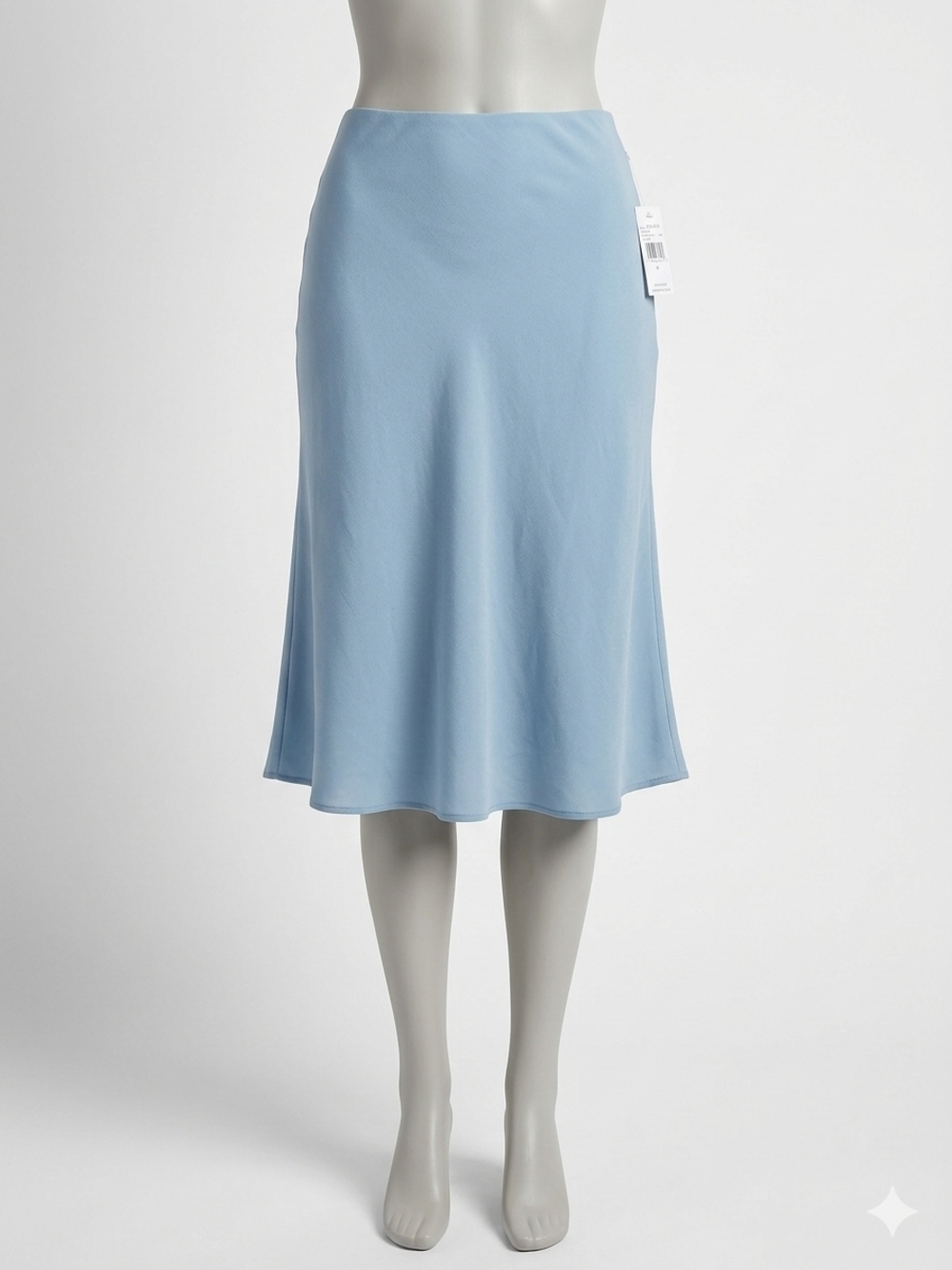 Time and Tru Light Blue A-Line Midi Skirt Size XXL ( 20 )